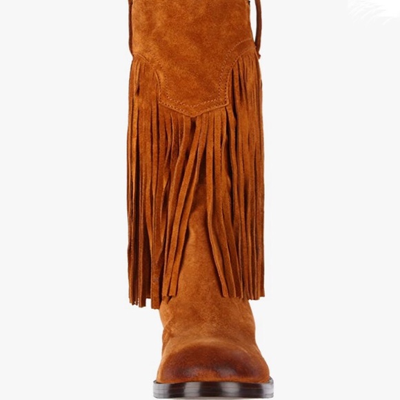 🍀 Lucky Brand Women’s Caleb Boho Fringe Western Boots
